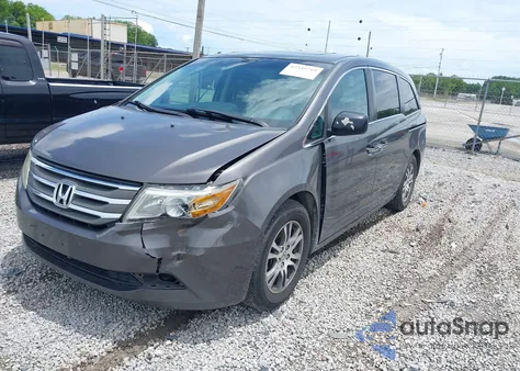 2012 Honda Odyssey Ex-L from USA, damaged, VIN 5FNRL5H60CB146893